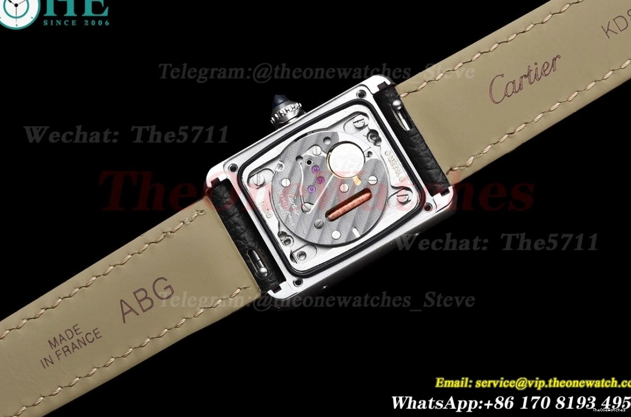 K11F On Black Strap Small Quartz Tank Must dial White 0513